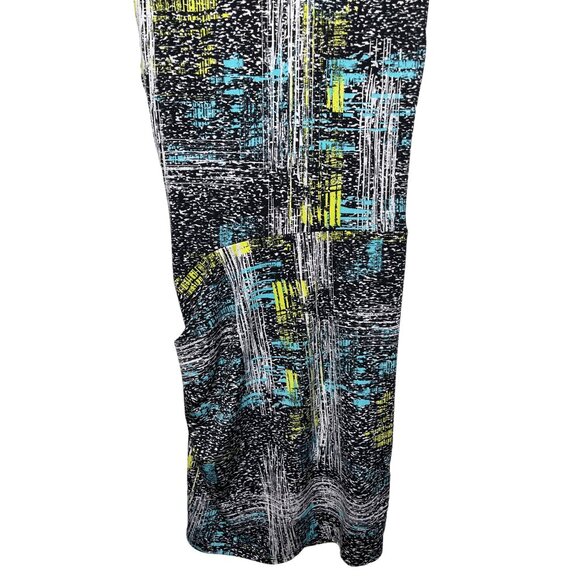 BCBGMAXAZRIA Abstract Print Ruched Sheath Dress XS - Picture 11 of 14